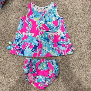 Baby Lilly Infant Shift Dress, size 3-6 months, lightly worn, colors are vibrant